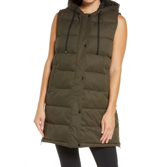 Zella long puffer vest Clearance
